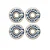 Roda Spitfire Burner Branca White & Gold 99D 55mm - Imagem 1