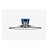Truck Venture Crest Blue V-Light 5.8 Low 139MM - Imagem 1