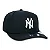 Boné New Era 9FIFTY Stretch Snap MLB New York Yankees Preto/Branco - Imagem 3
