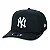 Boné New Era 9FIFTY Stretch Snap MLB New York Yankees Preto/Branco - Imagem 1