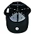 Boné New Era 9FIFTY Stretch Snap MLB New York Yankees Preto/Branco - Imagem 4