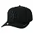 Boné New Era 9FIFTY Stretch Snap Snapback Aba Curva MLB New York Yankees - Preto - Imagem 1