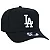 Boné New Era 9FORTY A-Frame Snapback MLB Los Angeles Dodgers Aba Curva Preto - Imagem 3