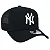 Boné New Era 9FORTY A-Frame Trucker Snapback MLB New York Yankees Aba Curva Preto - Imagem 3