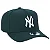 Boné New Era 9FORTY A-Frame Snapback MLB New York Yankees Aba Curva Verde - Imagem 2