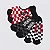 Meia Vans Classic Super No Show (3 Pares) Red White Check - Imagem 1