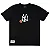 Camiseta New Era Regular MLB New York Yankees Love - Preta - Imagem 1
