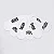 Meia Classic Canoodle 40/45 White Black (3 Pares) - Imagem 1