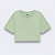 Camiseta Vans Flying V Crew Cropped Gray Olive - Imagem 2