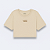 Camiseta Vans Flying V Crew Cropped Taupe Mist - Imagem 2