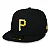 Boné New Era 59FIFTY Pittsburgh Pirates MLB Preto 7 5/8 - Imagem 1