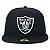Boné New Era 59FIFTY Aba Reta NFL Las Vegas Raiders 71/8 - Imagem 2
