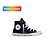 Tênis All Star Chuck Taylor Canvas Juvenil Cano Alto Preto - Imagem 1