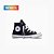Tênis All Star Chuck Taylor Canvas Juvenil Cano Alto Preto - Imagem 1