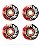 Roda Spitfire Bighead Classic red 52mm 99D - Imagem 2