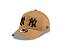 Boné New Era 9FORTY A-Frame New York Yankees MLB Wheat Double Vision - Imagem 1