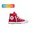 Tênis All Star Chuck Taylor Canvas Infantil/Juvenil Cano Alto Vermelho - Imagem 1