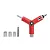 CHAVE CATRACA E ROSCA CHAZE NINJA KEY RED - Imagem 2