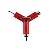 CHAVE CATRACA E ROSCA CHAZE NINJA KEY RED - Imagem 4