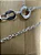 Corrente Prata cadeado 1mm 70cm - Imagem 2