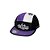 Boné Trip Side Microfibra Aba Flexível - Preto, Branco e Roxo - Imagem 1