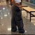Calça Jeans Feminina Cargo Wide Leg – Preta Estonada - Imagem 3