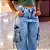 Calça Jeans Feminina Cargo Wide Leg – Lavagem Clara - Imagem 3