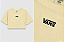 Camiseta Vans Flying V Crew Cropped Almond Crisp - Imagem 3