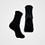 Kit 3 Pares Meia Longo Performance Hoahi 33 ao 44 - Preto - Imagem 4