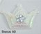 Coroa de Tecido 2 em 1 com 3 pontas e Chaton 45x30mm Shine Beads® - Imagem 2