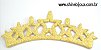 Aplique Coroa Glitter sete estrelas 14x5cm Shine Beads® - Imagem 6