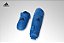 Kit Protetor de Canela Adidas Karate WKF Azul e Vermelho - Imagem 7
