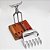 Kit Churrasco Garra de Urso e Tridente e Alumínio+ Base - Imagem 1