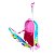 Kit Mochila Escolar Unicórnio 3d Rosa Arco Iris Com Mochila P de Costas - Imagem 4