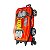 Mochila Escolar de Rodinhas Hot Wheels Night Shifter 3D Maxtoy Vermelho - Imagem 4