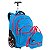 Kit Mochila Mega Rodas e Lancheira 2 Compartimentos Paul Frank - Azul - Imagem 1