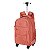 Mochila com 4 Rodas Sestini Rolling Grande Crinkle Laranja - Apricot - Imagem 4