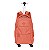 Mochila com 4 Rodas Sestini Rolling Grande Crinkle Laranja - Apricot - Imagem 1