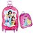 Mochila Escolar de Rodinhas Princesas 3D Maxtoy + Lancheira - Imagem 1