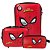 Kit Mala Escolar 03 Rodinhas Homem-Aranha - Vermelho - Imagem 1