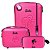 Kit Mala Escolar 03 Rodinhas Barbie Pink Style - Imagem 1