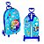 Mochila Escolar de Rodinhas Divertidamente Roleta Azul 3D Maxtoy + Lancheira - Imagem 6