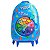 Mochila Escolar de Rodinhas Divertidamente Roleta Azul 3D Maxtoy + Lancheira - Imagem 2
