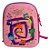 Mochila Escolar de Rodinhas Divertidamente Roleta Rosa 3D Maxtoy + Lancheira - Imagem 2