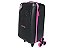 Kit Mala Escolar 03 Rodinhas Barbie Pink Style Black - Imagem 10