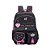 Mochila Escolar Juvenil Nylon Preta com Chaveiro Emilly Vick - Imagem 1
