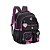 Mochila Escolar Juvenil Nylon Preta com Chaveiro Emilly Vick - Imagem 2