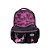 Mochila Escolar Juvenil Nylon Preta com Chaveiro Emilly Vick - Imagem 4