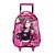 Mala Mochila com Rodinhas Escolar Infantil Grande Rosa Emilly Vick R - Imagem 1