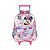 Mochila Escolar Infantil Minnie Disney com Rodinhas Rosa - Imagem 1